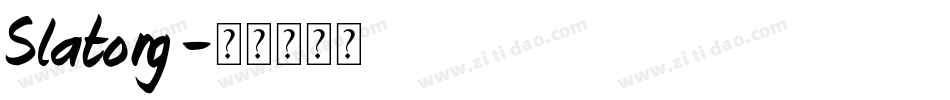 Slatong字体转换