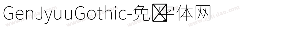GenJyuuGothic字体转换