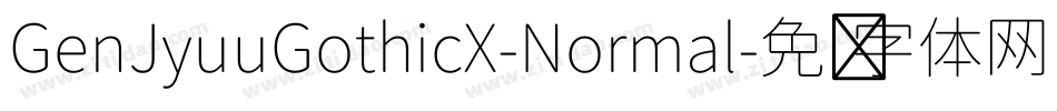 GenJyuuGothicX-Normal字体转换