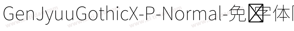 GenJyuuGothicX-P-Normal字体转换