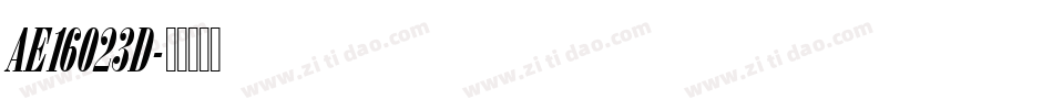 AE16023D字体转换