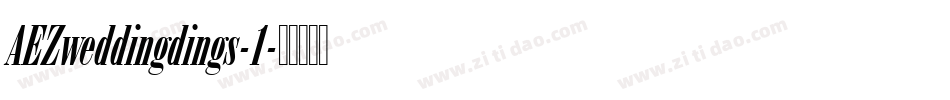 AEZweddingdings-1字体转换