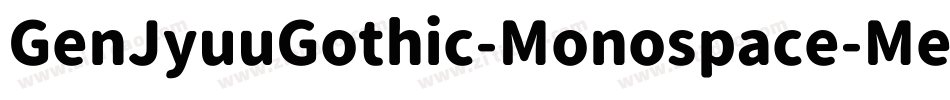 GenJyuuGothic-Monospace-Medium字体转换