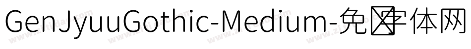 GenJyuuGothic-Medium字体转换