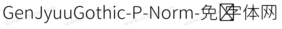 GenJyuuGothic-P-Norm字体转换
