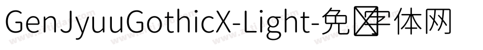 GenJyuuGothicX-Light字体转换