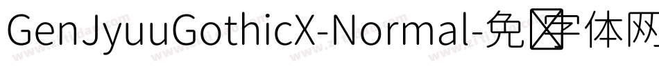 GenJyuuGothicX-Normal字体转换