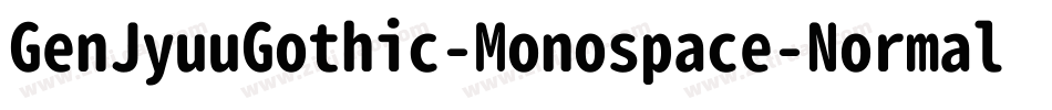 GenJyuuGothic-Monospace-Normal字体转换
