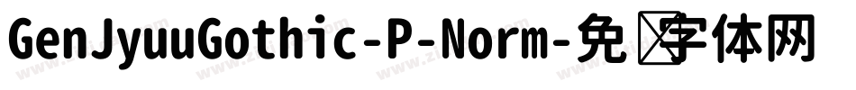 GenJyuuGothic-P-Norm字体转换