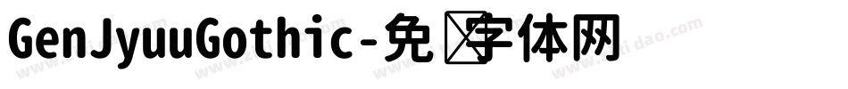 GenJyuuGothic字体转换