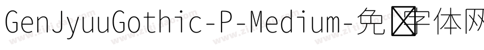 GenJyuuGothic-P-Medium字体转换
