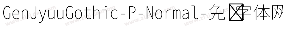 GenJyuuGothic-P-Normal字体转换