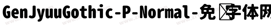 GenJyuuGothic-P-Normal字体转换