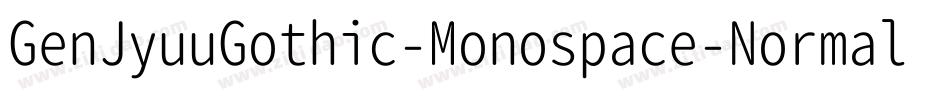 GenJyuuGothic-Monospace-Normal字体转换