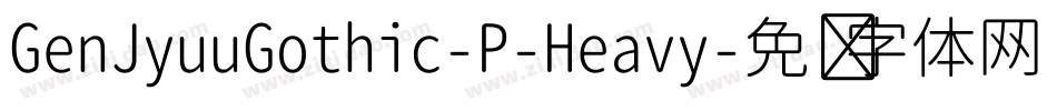 GenJyuuGothic-P-Heavy字体转换