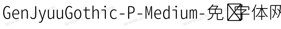 GenJyuuGothic-P-Medium字体转换
