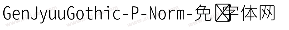 GenJyuuGothic-P-Norm字体转换
