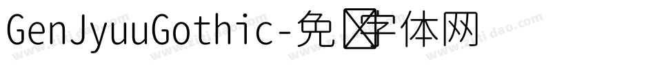 GenJyuuGothic字体转换