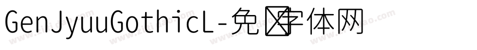 GenJyuuGothicL字体转换