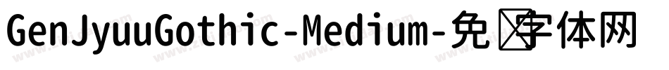 GenJyuuGothic-Medium字体转换