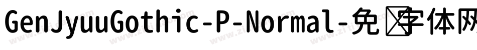 GenJyuuGothic-P-Normal字体转换
