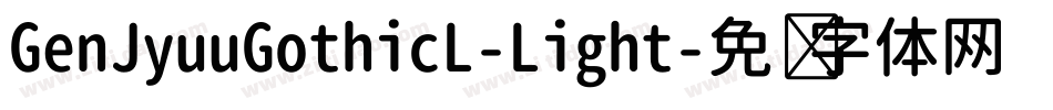 GenJyuuGothicL-Light字体转换