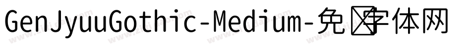GenJyuuGothic-Medium字体转换