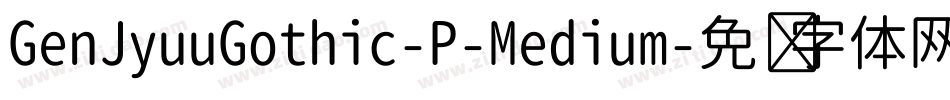 GenJyuuGothic-P-Medium字体转换