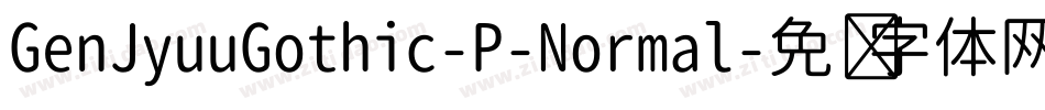 GenJyuuGothic-P-Normal字体转换