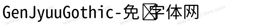 GenJyuuGothic字体转换