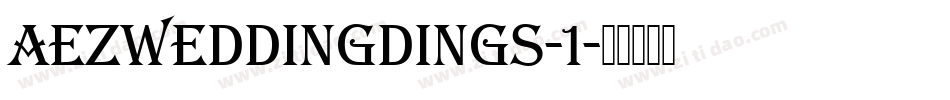 AEZweddingdings-1字体转换