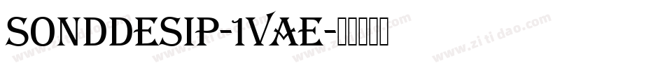 Sonddesip-1vAe字体转换