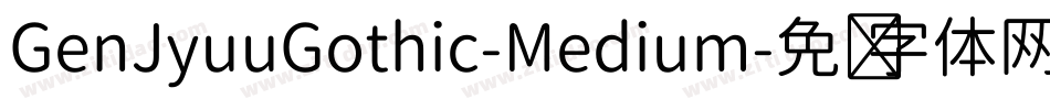 GenJyuuGothic-Medium字体转换