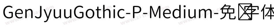GenJyuuGothic-P-Medium字体转换