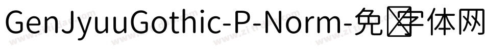 GenJyuuGothic-P-Norm字体转换