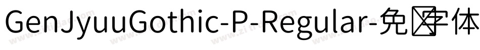 GenJyuuGothic-P-Regular字体转换