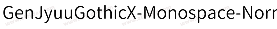 GenJyuuGothicX-Monospace-Normal字体转换