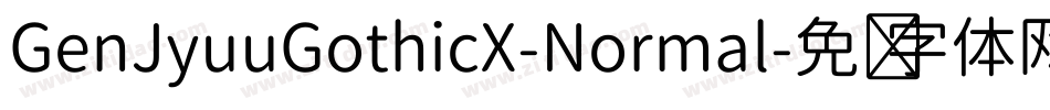 GenJyuuGothicX-Normal字体转换