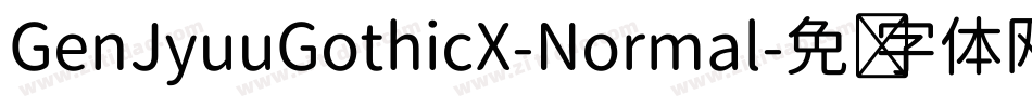 GenJyuuGothicX-Normal字体转换