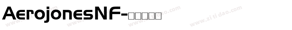 AerojonesNF字体转换