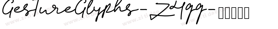 GestureGlyphs-Z4qq字体转换