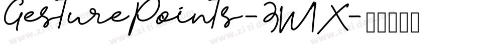 GesturePoints-3W1X字体转换