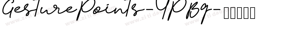 GesturePoints-YPBq字体转换