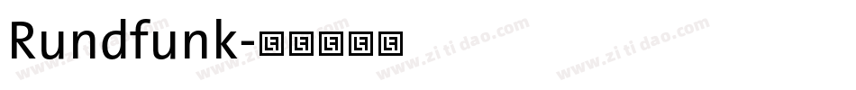 Rundfunk字体转换