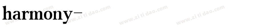 harmony字体转换