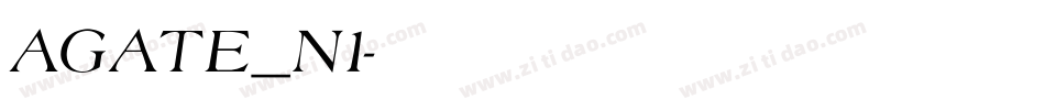 AGATE_N1字体转换