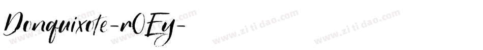 Donquixote-r0Ey字体转换