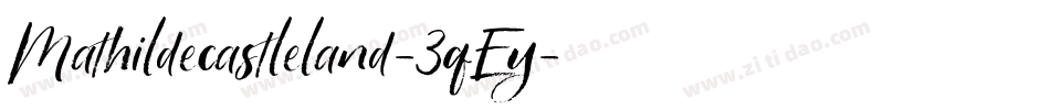 Mathildecastleland-3qEy字体转换
