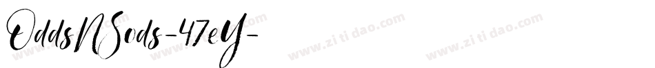 OddsNSods-47eY字体转换
