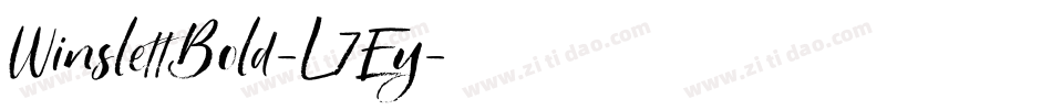 WinslettBold-L7Ey字体转换